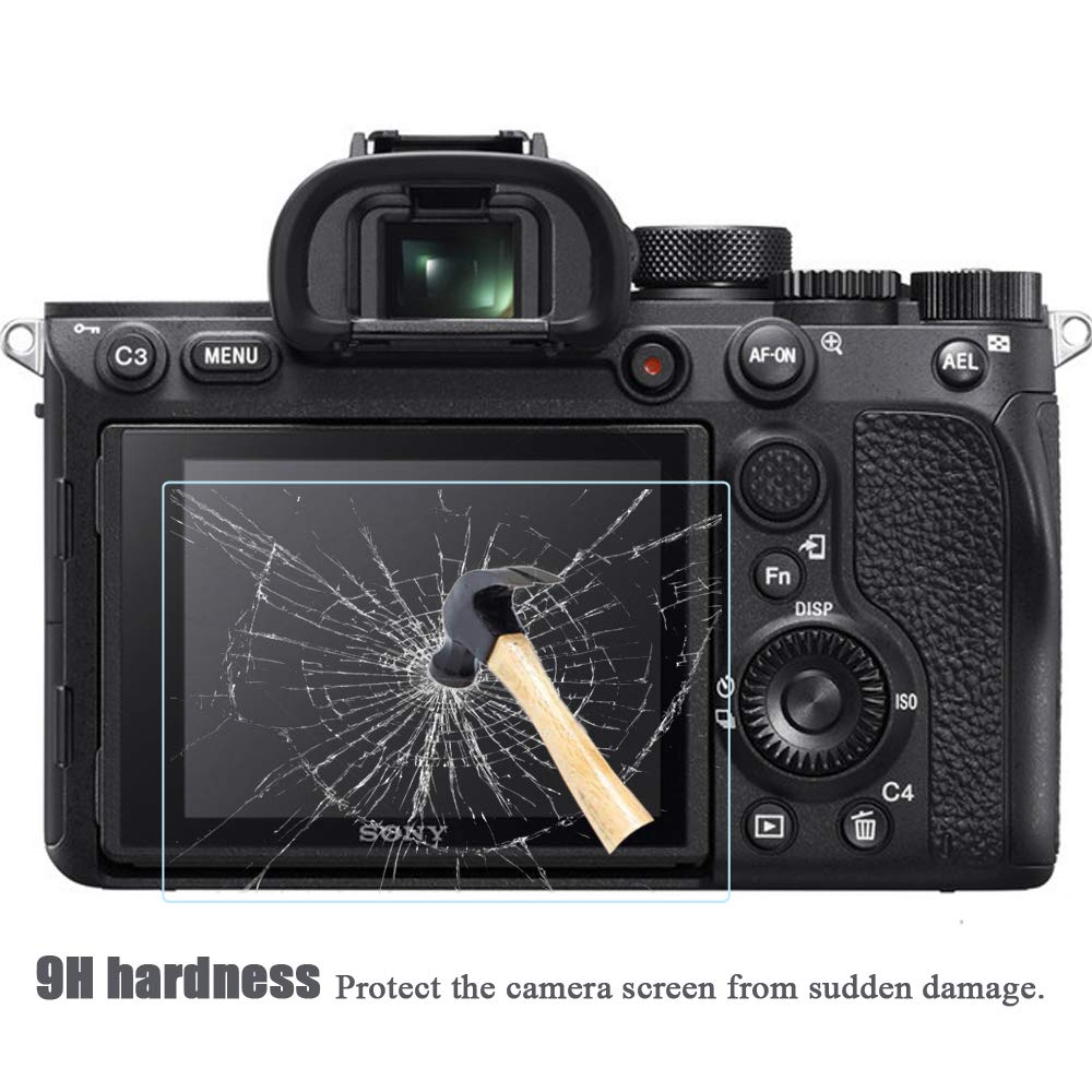 SL2 Top+LCD Screen Protector for Leica SL2 sl2 Digital Camera, Fire Rock Ultra-Clear 9H Hardness Tempered Glass Cover for Leica SL2-2+2Packs