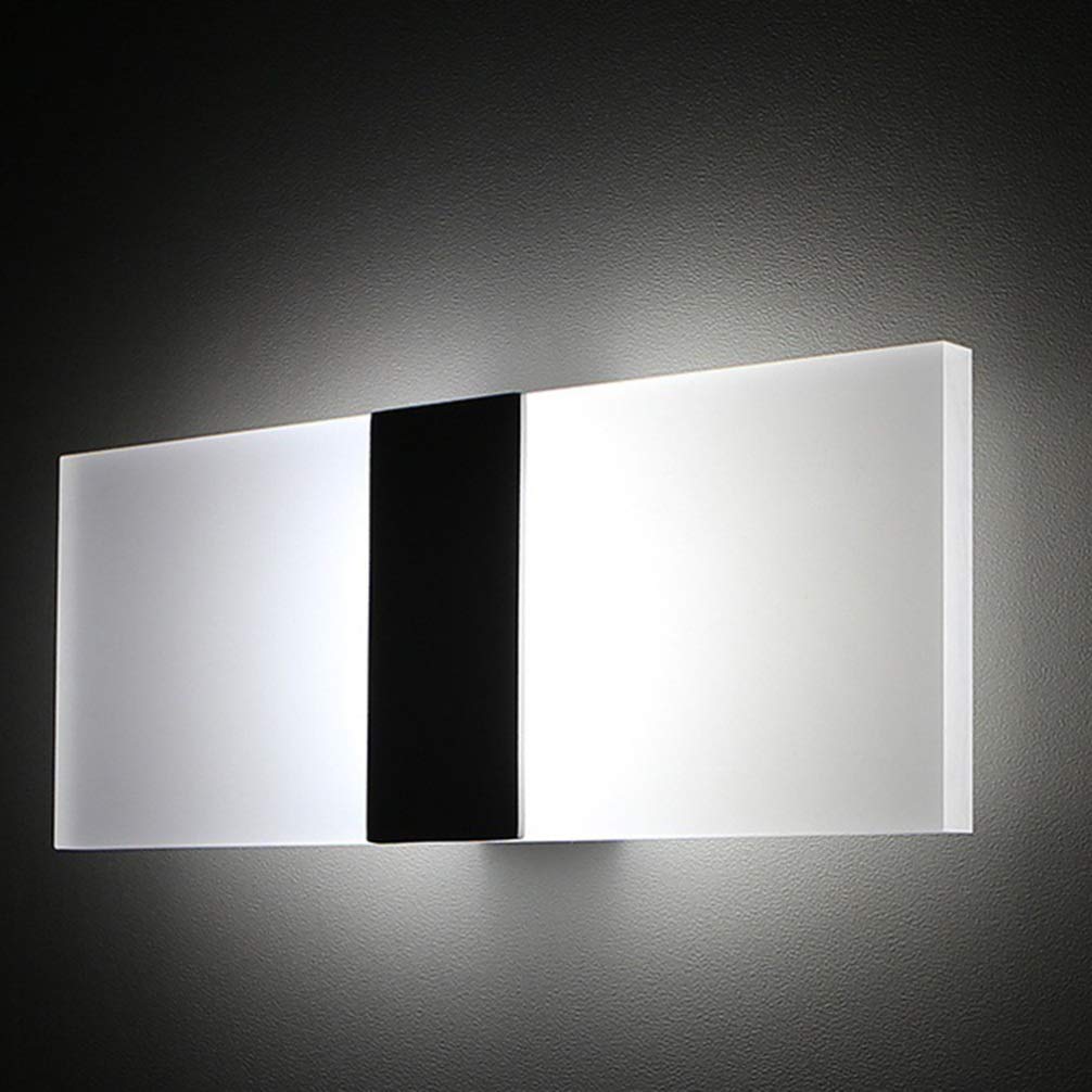 Mobestech LED Wall Light Modern Acrylic Wall Sconce Rectangle Wall Lamp for Bedroom Living Room Stairway Hotel Hallway Pathway Corridor