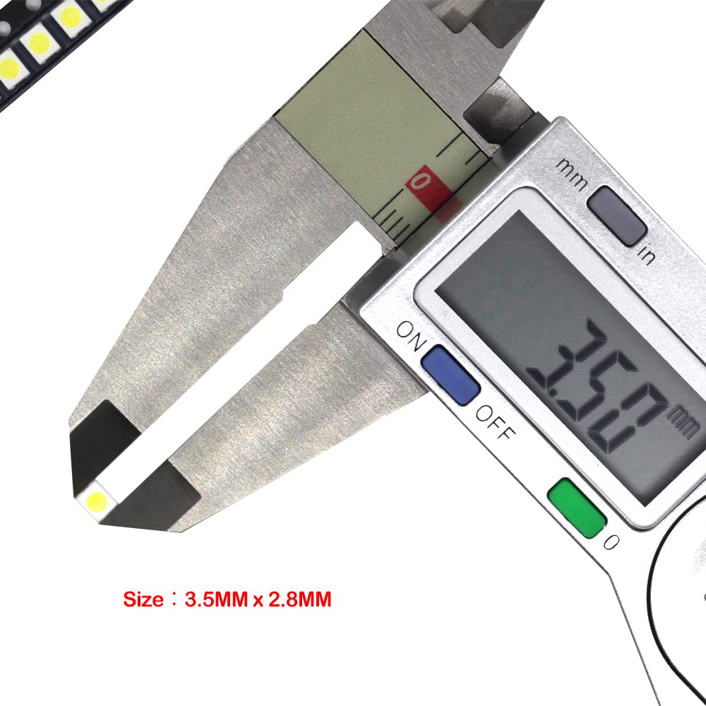 GuuYebe 200pcs 3528 2835 SMD LEDs Beads Sets Replacement LATWT470RELZK for led Backlight Strips LCD TV (3v 2835[3528] for 100 PCS + 6v 2835[3528]