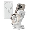 myCharge EcoHub 3-in-1 Magnetic Wireless Charger & Battery Pack for iPhone, iWatch, AirPods - 6,000mAh Battery | Built-in Wall Plug | 15W Magsafe