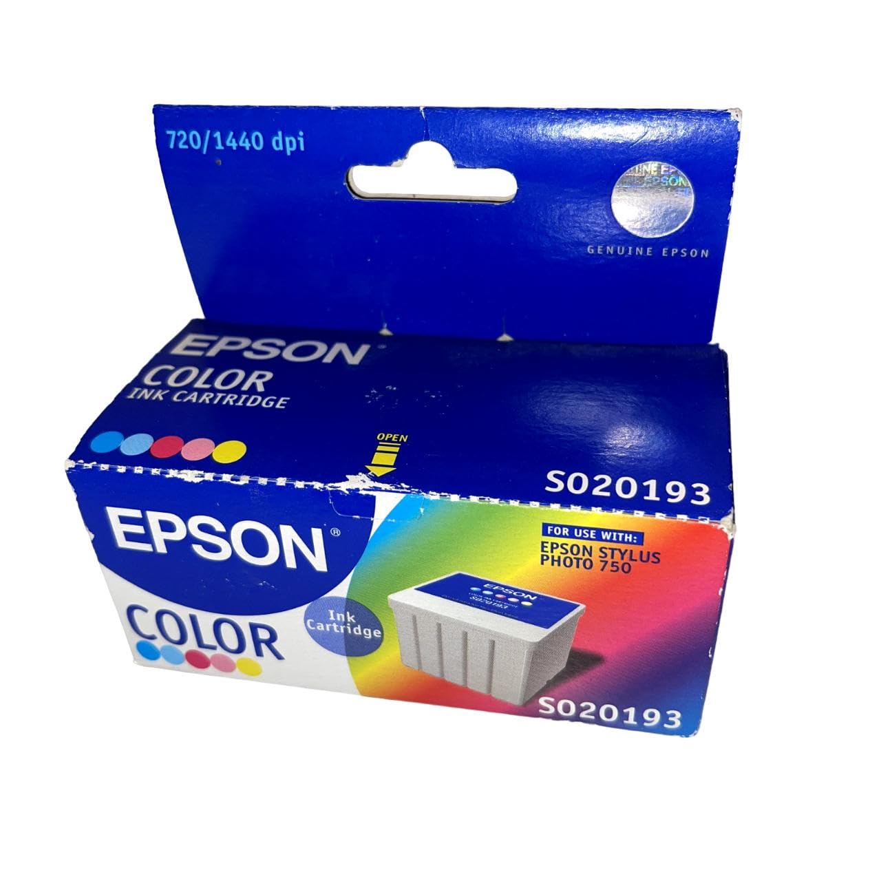 Epson S020193 Color/Photo Ink Cartridge (Stylus Photo 750 Printer)