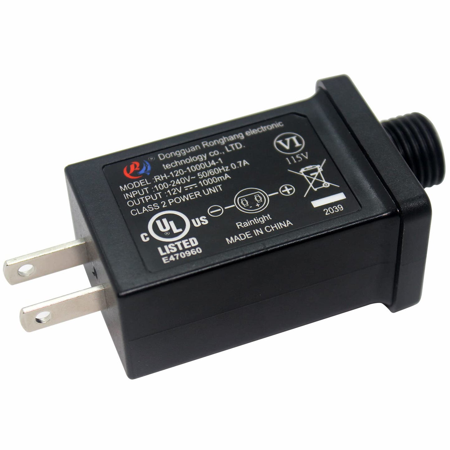 12V 1A LED Power Supply, Replacement Yard Inflatable LED Adapter LED Transformer for Christmas String Light, Fountain Lights, Inflatable Device
