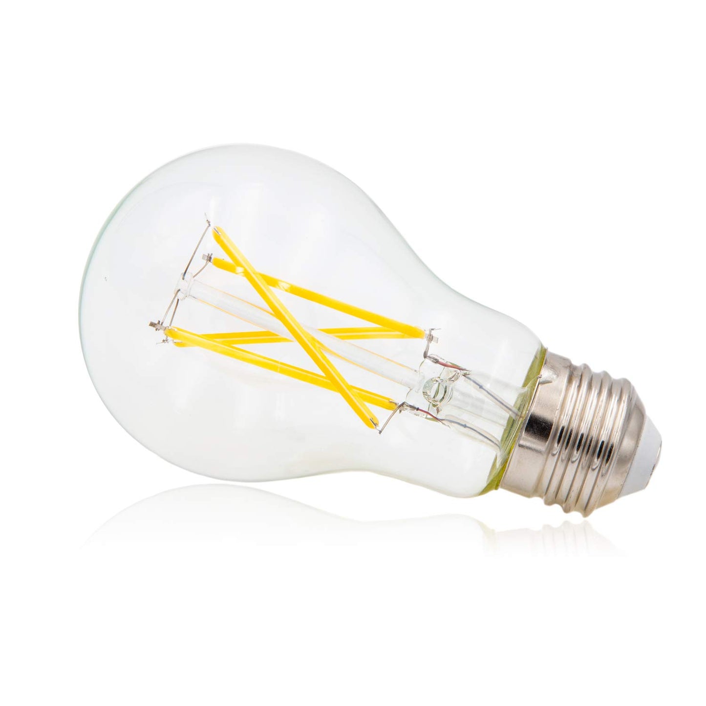 Maxxima Clear A19 LED Filament Light Bulb, 7W, 2700K, 800 Lumens, 6 Pack