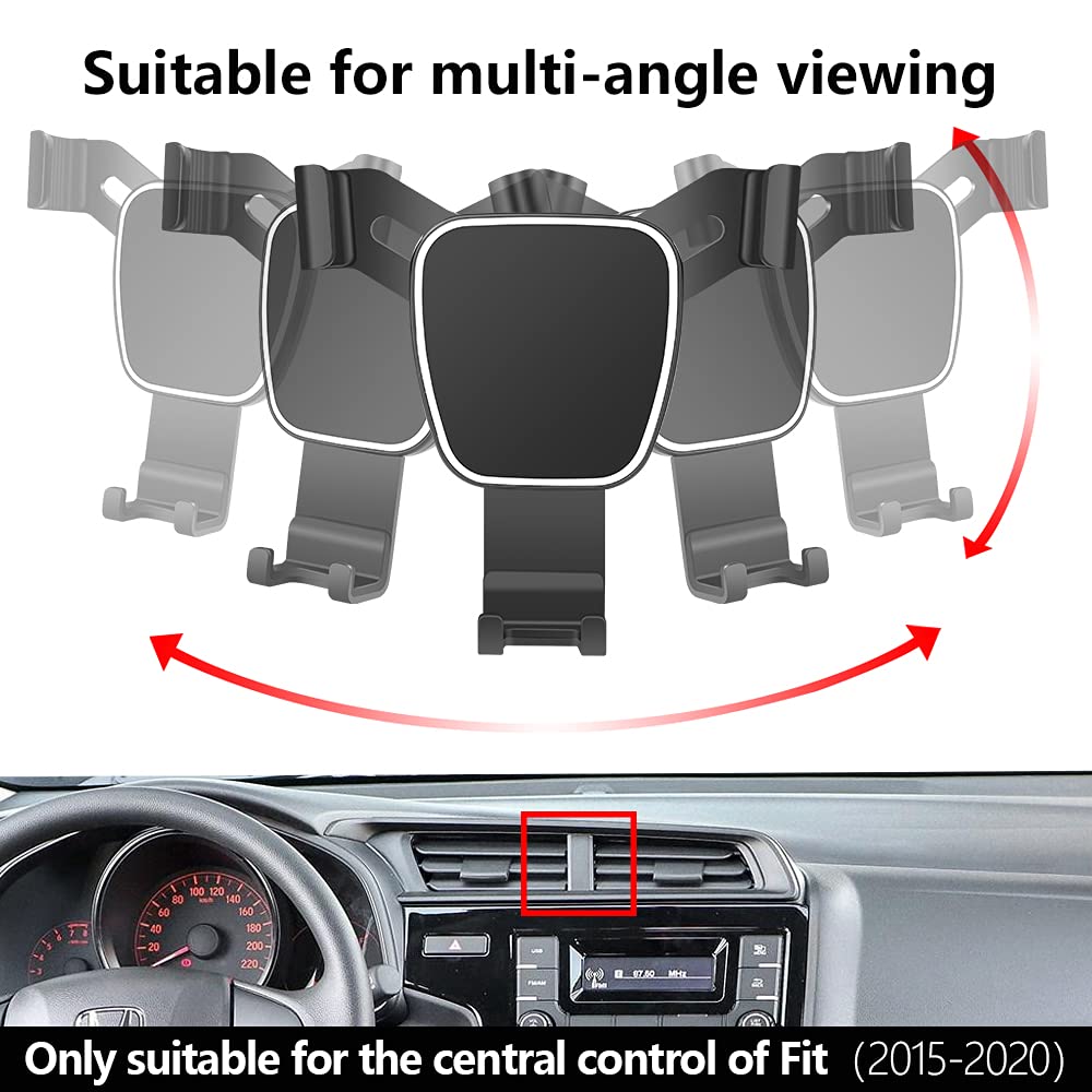 LUNQIN Car Phone Holder for Honda Fit 2015-2020 Auto Accessories Navigation Bracket Interior Decoration Mobile Cell Phone Mount