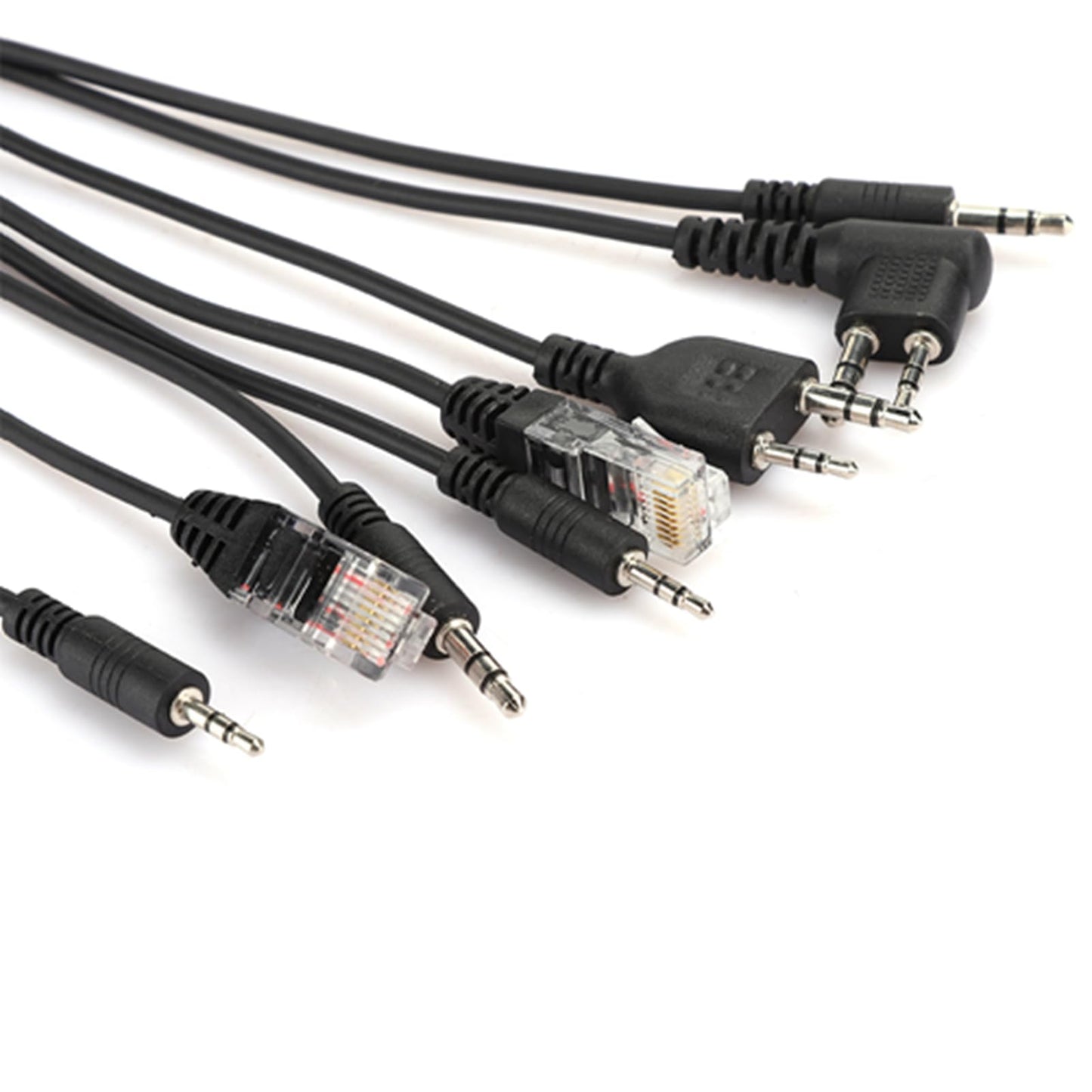 8 in 1 USB Programming Cable, C2102 Chip, Respectful Shell Material with 8 adapters, for Kenwood/QuanShengcn/Tyt/Motorola Walkie Talkie Car Radio