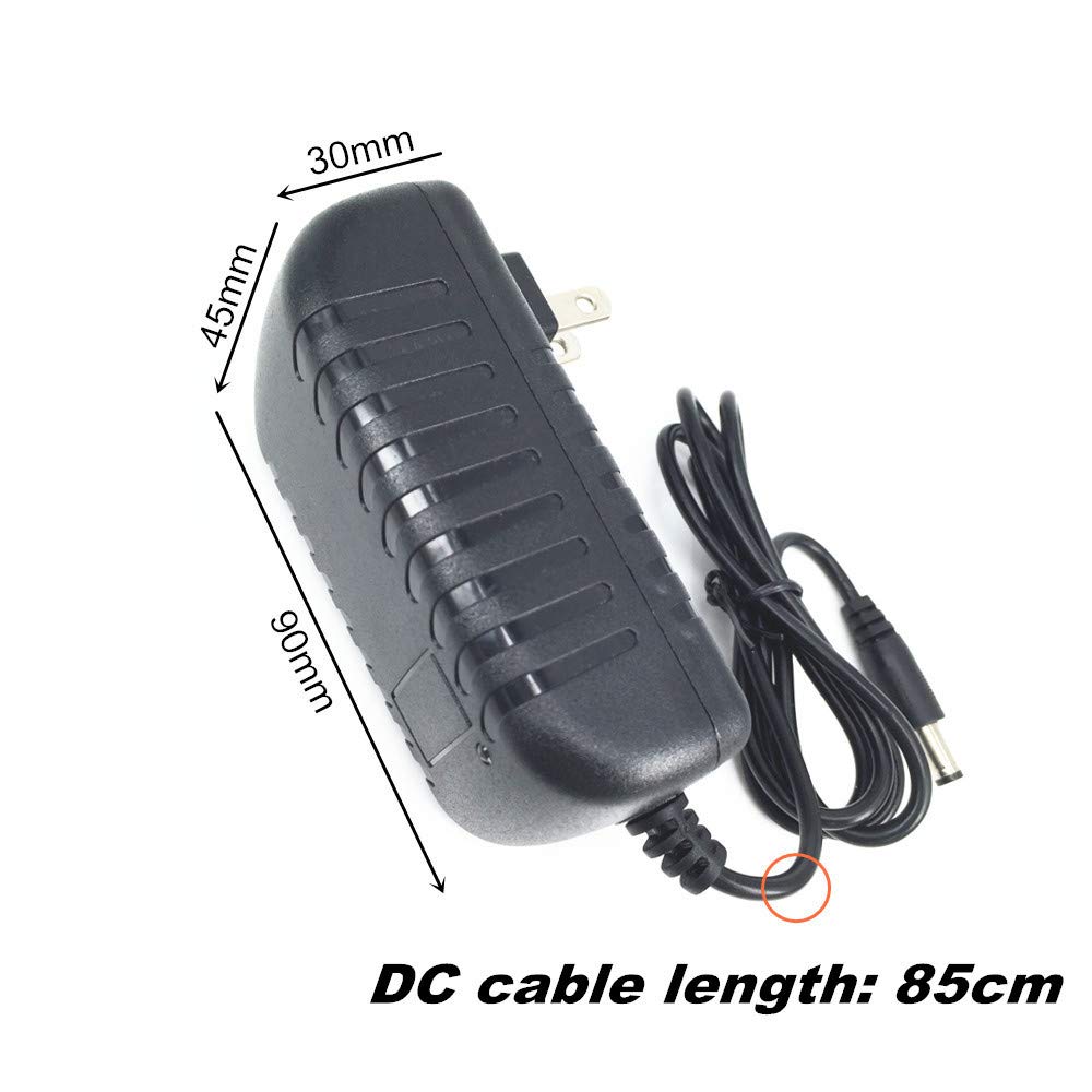 DZYDZR 36W 80-250V AC to DC 12V 3A Adapter DC Power Supply 2.1/2.5mm X 5.5mm for LED Strip Lights/Cable Modem/Router