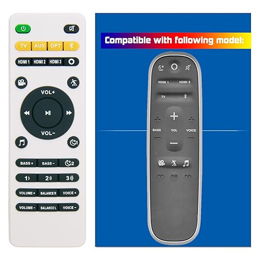 GENGQIANSI New Remote Control Fit for Polk React & Command Sound Bars