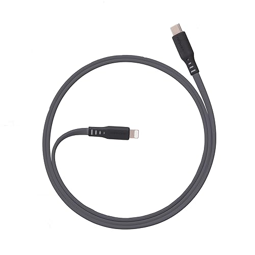 Ventev Flat USB C to Apple Lightning High Speed Tangle-Free 3 Foot Cable