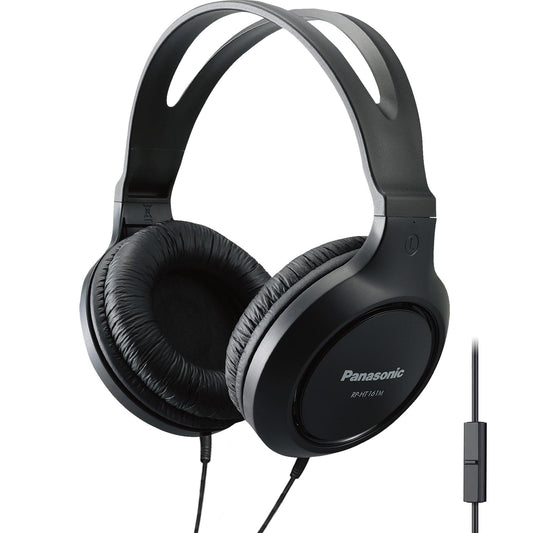 Panasonic Lightweight Over The Ear Wired Headphones with Microphone, Sound and XBS for Extra Bass, Long Cord, 3.5mm Jack for Phones and Laptops…