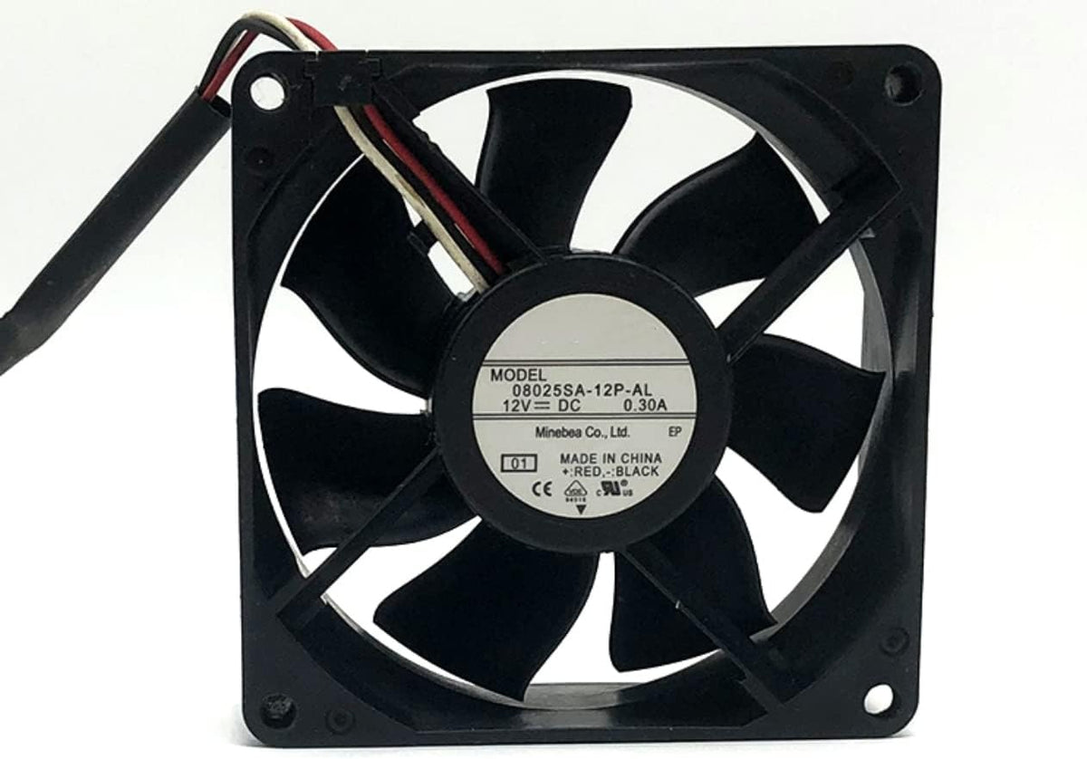 Ailsa Hexi 08025SA-12P-AL 80x80x25mm DC 12V 0.30A 3-Wire Cooling Fan