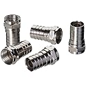 Ideal Crimp-On F-Connectors RG-6Q 10 Pack"