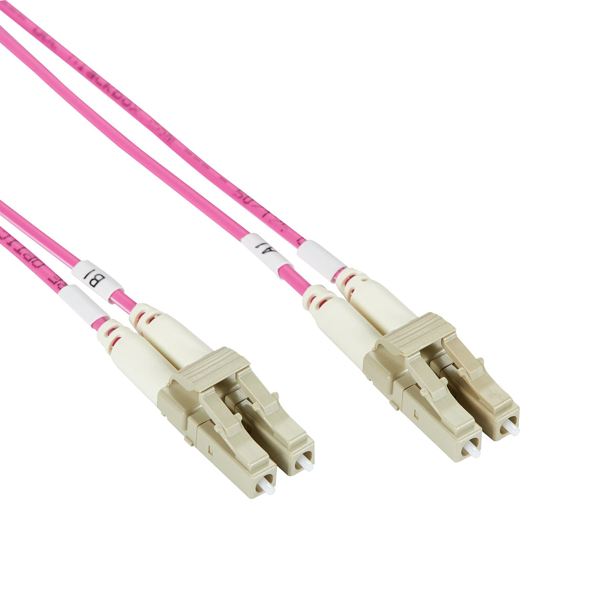 Om4 50/125 Multimode Fiber Optic Patch Cable - Lszh, Lc-Lc, Erika Violet, 1-M (3