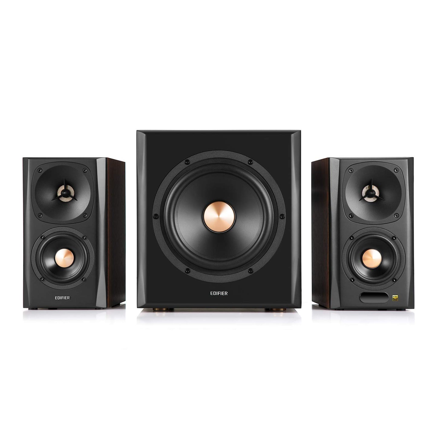 Edifier S360DB Bookshelf Speaker and Subwoofer 2.1 Speaker System Bluetooth v4.1 aptX Wireless Sound for Computer Rooms, Living Rooms and Dens