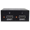 Tripp Lite 2-Port 3D HDMI Splitter HDCP 2.2, HDMI 2.0, 4K x 2K @ 60Hz 3840 x 2160 Ultra HD Video Audio TAA (B118-002-UHD-2), 15 Feet