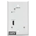 Tripp Lite HDMI Over Ethernet Cat6 Receiver, 1-Port Wall Plate - Up to 230 feet or 70.1 Meters - 4K 60Hz Video, HDR, 4:4:4, PoC, HDCP 2.2, TAA