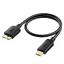 Cable Matters 10Gbps Short USB C to Micro USB 3.0 Cable - 1ft, USBC Hard Drive Cable, Micro B to USBC Cord, Compatible with Seagate, LaCie, Toshiba