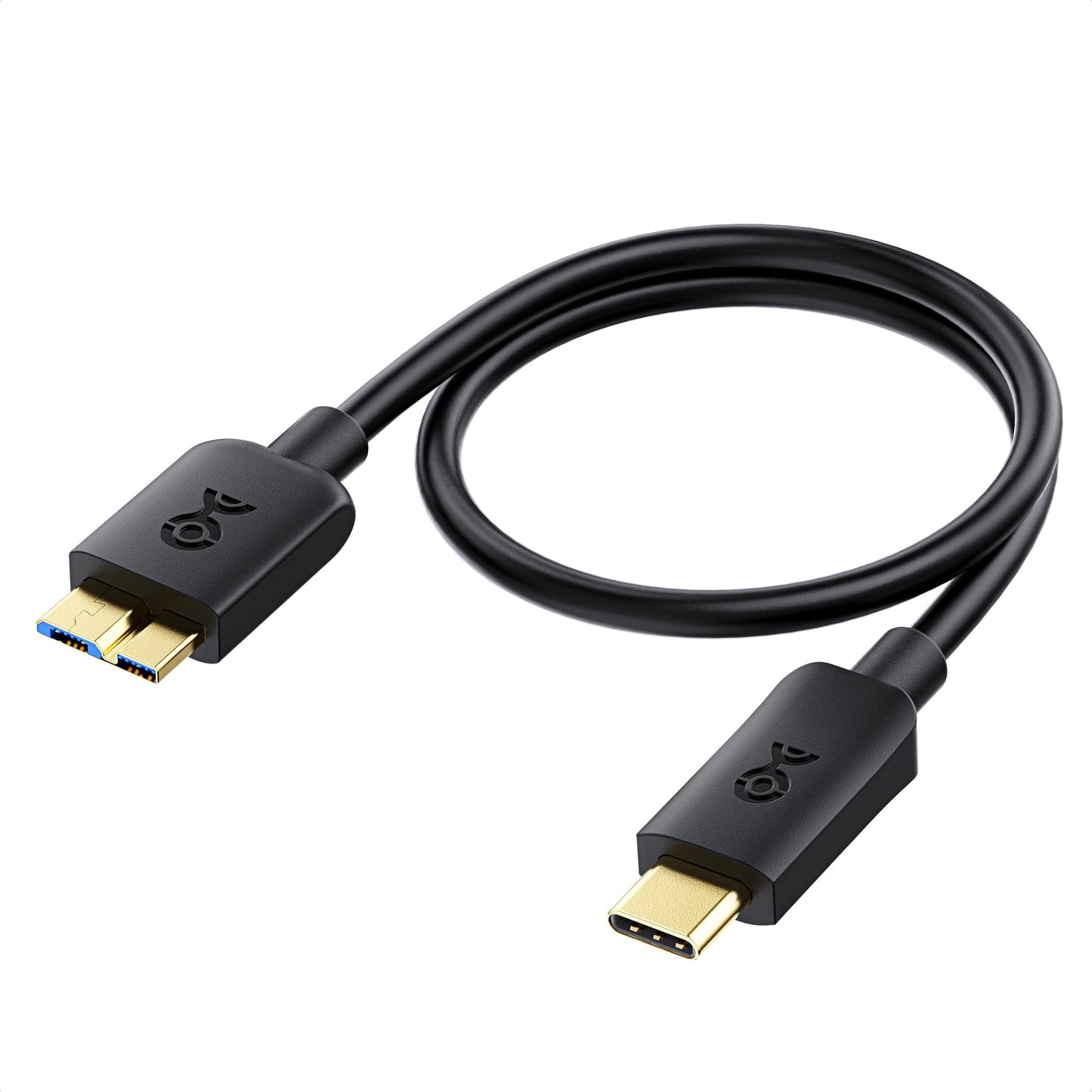 Cable Matters 10Gbps Short USB C to Micro USB 3.0 Cable - 1ft, USBC Hard Drive Cable, Micro B to USBC Cord, Compatible with Seagate, LaCie, Toshiba