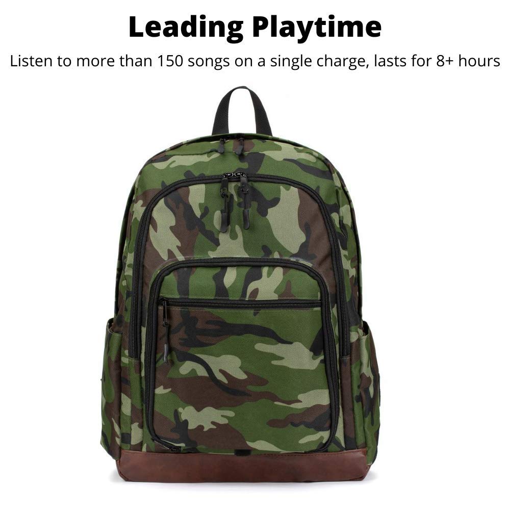 Super Real Bluetooth Speaker Backpack with 20-Watt Speakers & Subwoofer for Parties/Festivals/Beach/. Rechargeable, Works with iPhone & Android