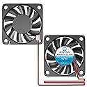 WINSINN DC 60mm Fan 12V 6010 Dual Ball Bearing Brushless Cooling 60mmx10mm 2PIN (Pack of 2Pcs)