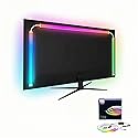 wacuaao 27 Inch Monitor Backlight - Immersive LED Strip with Screen Mirror Sync - PC and Mac Software Control - Gaming Setup Desktop Lights - 16M