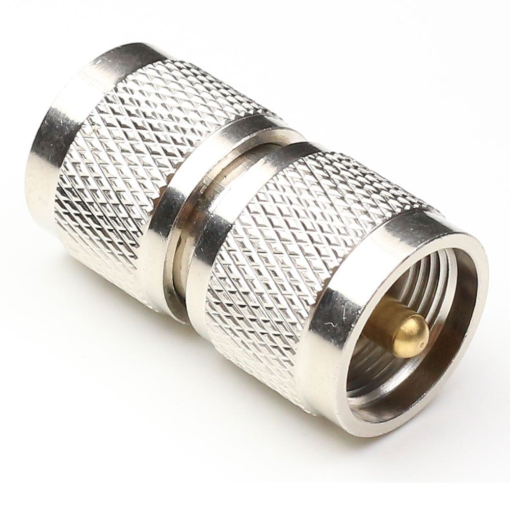 ANHAN UHF Male to Male Connector Pl259 Male Adapter CB Radio Coax Cable adapters PL259 Coaxial Extension Cable Connectors 2Packs