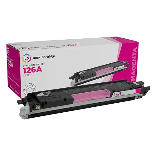 LD Remanufactured Toner Cartridge Replacement for HP 126A CE313A (Magenta) Compatible with HP Color LaserJet Pro CP1025nw MFP M175nw MFP M175a TopShot