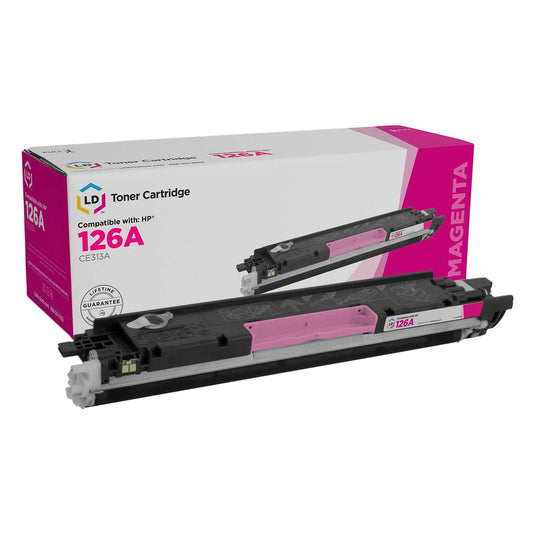 LD Remanufactured Toner Cartridge Replacement for HP 126A CE313A (Magenta) Compatible with HP Color LaserJet Pro CP1025nw MFP M175nw MFP M175a TopShot