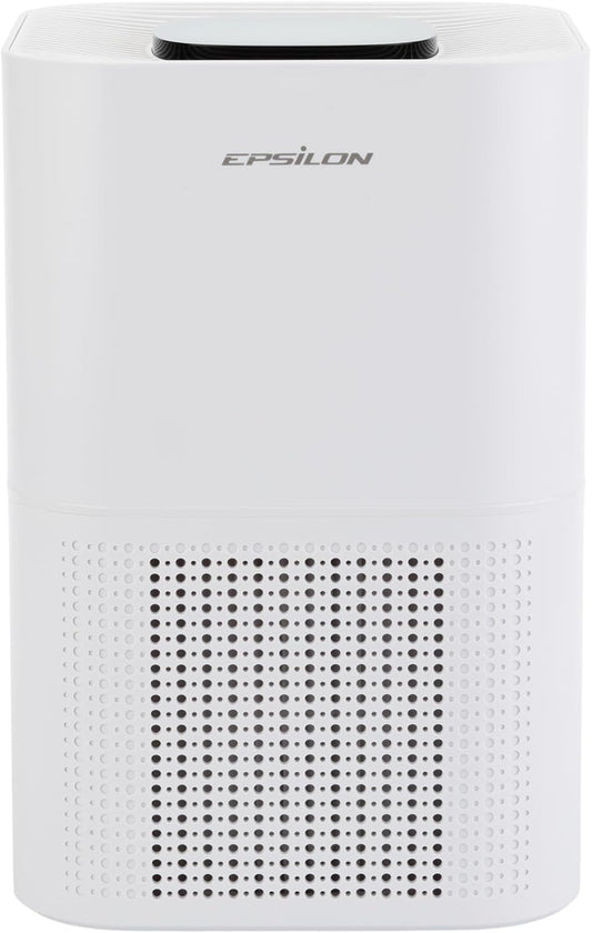 Epsilon Air Purifier for Home | H13 HEPA Filter Large Rooms up to 1100 Sq.ft | 360?Purification | 3-in-1 Air Cleaner with 30dB Sleep Mode Removes