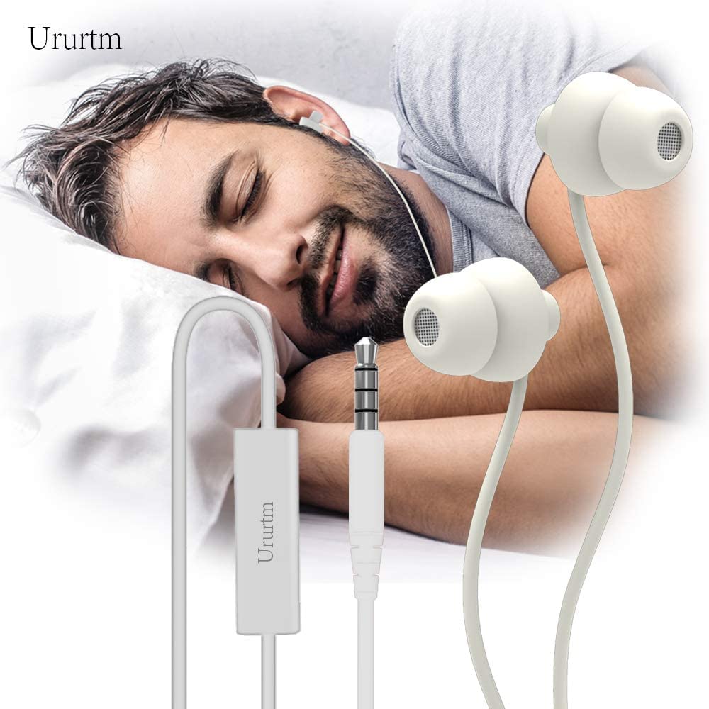 Ururtm Sleep Soundproof Earbuds Headphones, Noise Isolating Soft Earbuds for Sleeping, Nighttime, Insomnia, Side Sleeper, Snoring, Travel, Meditation…