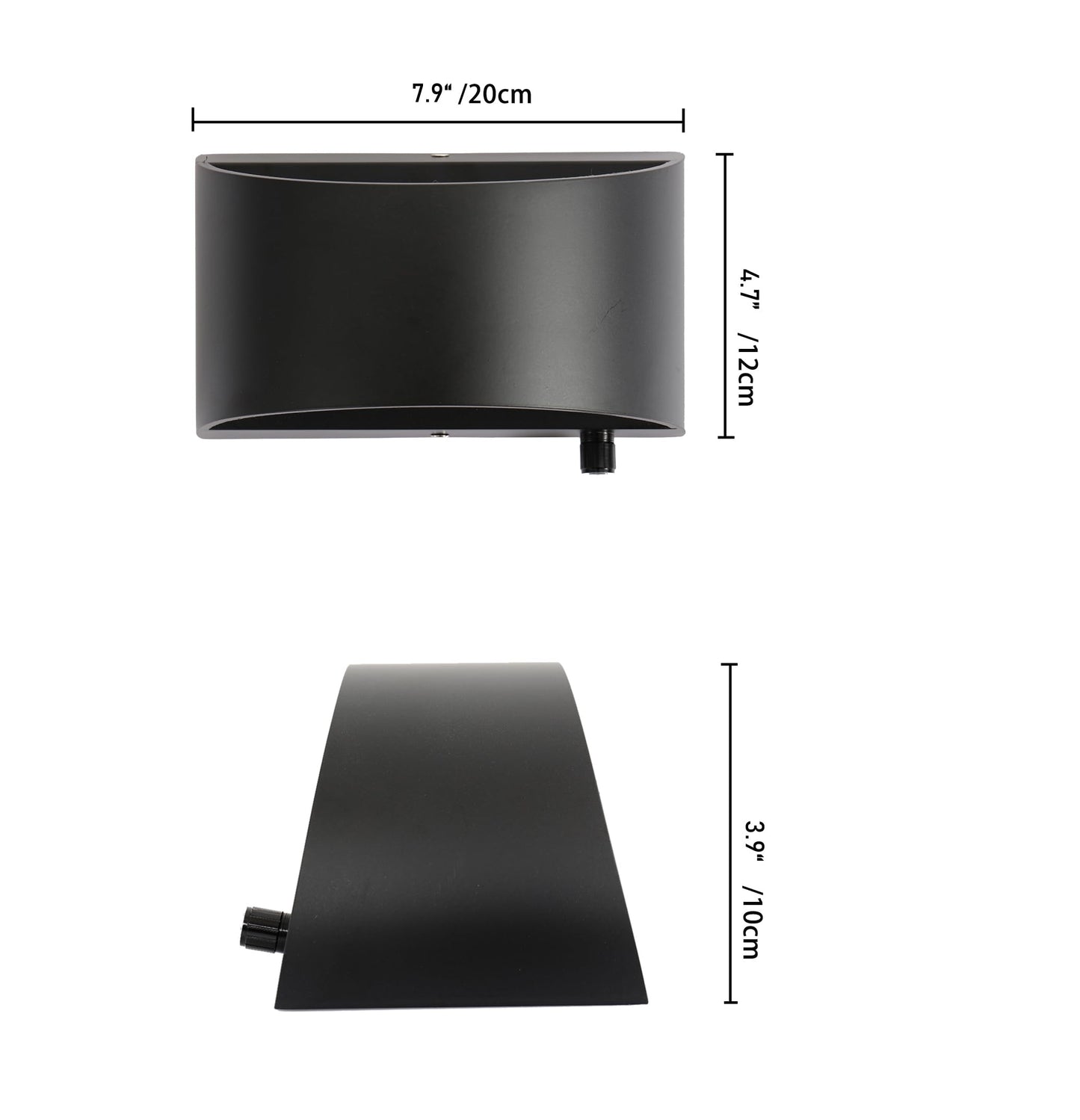 ZYI Indoor Dimmable Wall Sconces with Switch, Modern LED Wall Lighting 12W Light Fixtures Aluminum Up and Down Wall Lights for Living Room Bedroom
