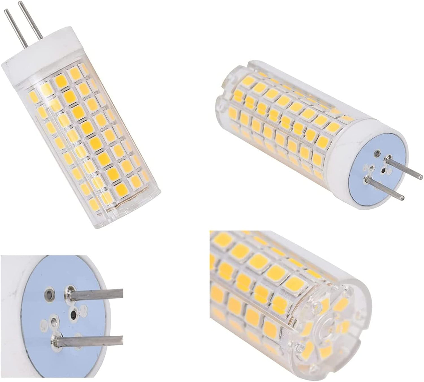 Minsily 10W G8 LED Bulb Dimmable 85W Halogen Equivalent GY8.6 G8 Bi-pin Base LED Corn Light Bulb 850LM 102 LEDs 2835 SMD 110V Warm White 3000K T4 G8