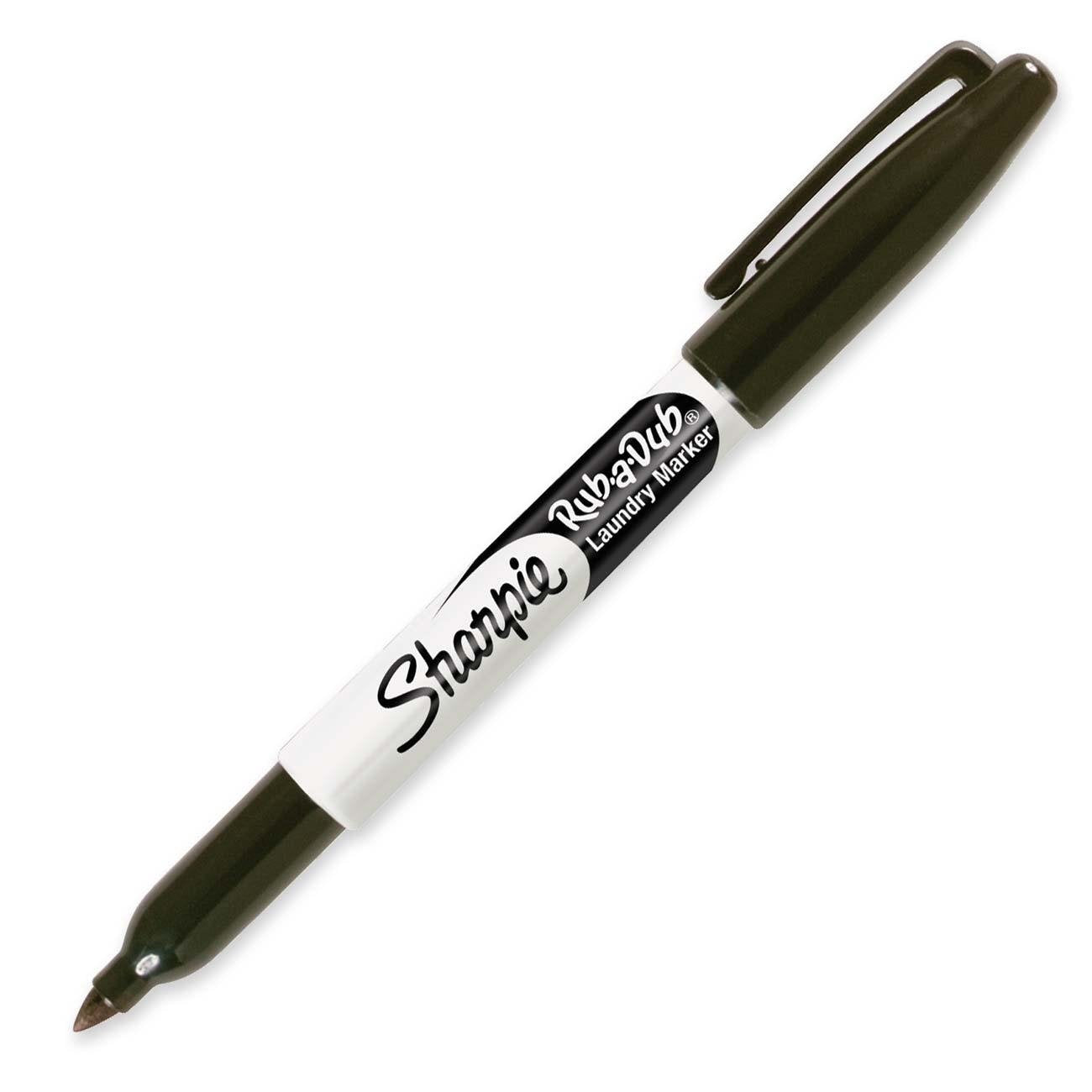Sharpie Rub-A-Dub Permanent Laundry Marker Fine Black - Pack of 1