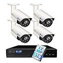 GW Security 8 Channel UltraHD 12MP 6K @ 30FPS Realtime 3X Motorized Zoom PoE Security Camera System with 4 x 12MP IP Two-Way Audio Full-Time Color