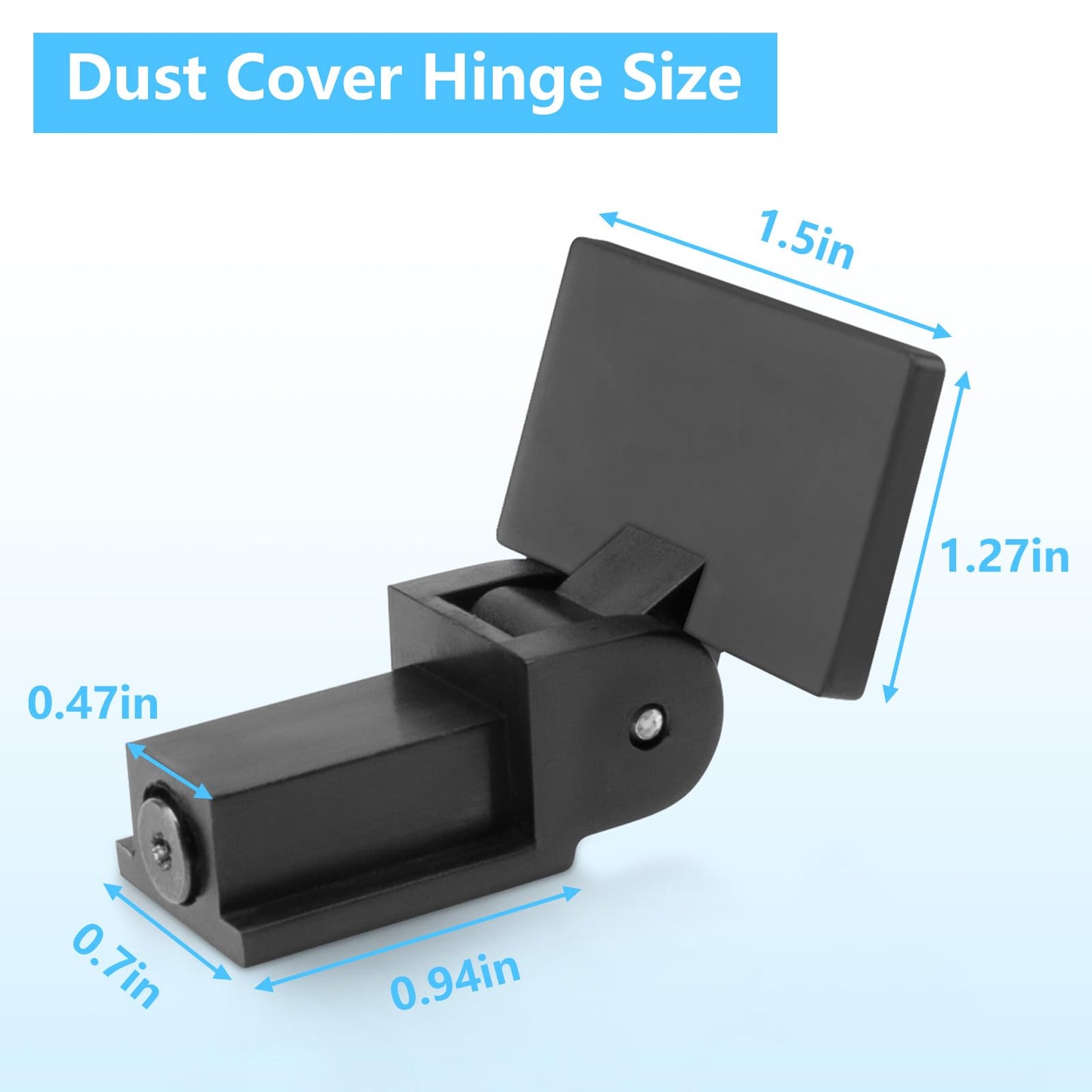 Sxkxm Dust Cover Hinge Compatible with Audio Technica Models AT-PL120, AT-LP120-USB, AT-LP60X, at-LP5. Also Fit for Sony Models PS-HX500, Dual CS 429