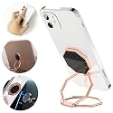 CLZWiiN Cellphone Ring Holder Finger Kickstand, Foldable 360° Rotation Cell Phone Stand for Desk, Magnetic Car Mount, Metal Multi-Angle for Phone Back