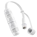 CybeRoad Splice Connector Output for Govee Cuttable Outdoor Lights - Compatible with Govee H706A, H706B, H706C, H703A, H703B, Waterproof Extension