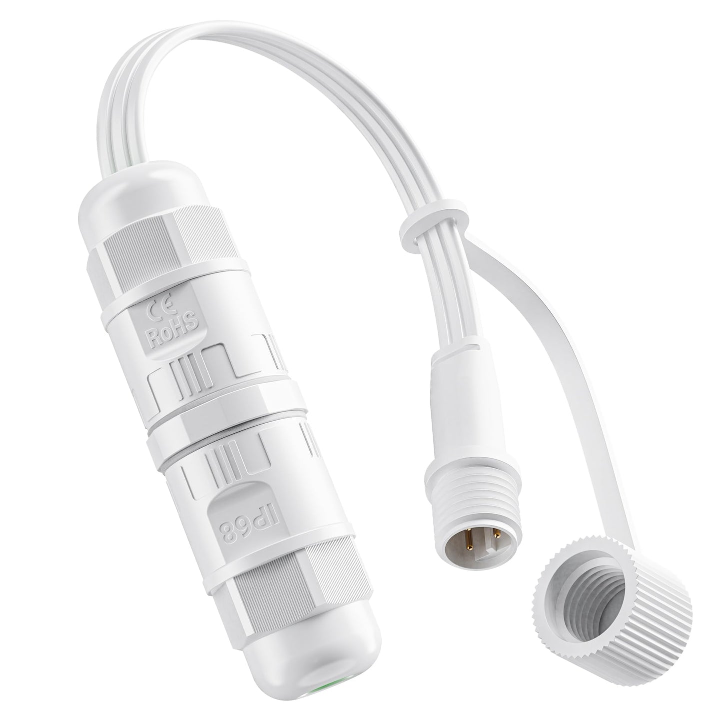 CybeRoad Splice Connector Output for Govee Cuttable Outdoor Lights - Compatible with Govee H706A, H706B, H706C, H703A, H703B, Waterproof Extension