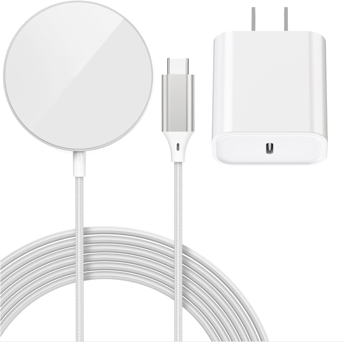 [Apple MFi Certified]25W Magnetic Wireless Charger for iPhone,6Foot Fast Apple MagSafe Charger Wireless Charging Pad with USB C Charger for iPhone