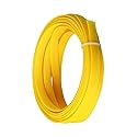 Bettomshin 1Pc 16.4Ft(5m) Cable Management Sleeve, 3/8"(10mm) Width PET Yellow Cord Protector, Wire Loom Tube Insulated Split Sleeving for USB Cable