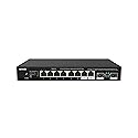 Tenda 2.5Gb Ethernet Switch | 10 Port 2.5G Network Switch | 8 x 2.5G Ports & 2 x 2.5G SFP+ | Plug & Play | Unmanaged Switch | Desktop/Wall-Mount |