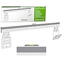 Ultra Slim Micro Gap Wall Mount for 43-100 inch TVs, Vesa 200x200-800x600, 165 lbs, Only.37 Profile, Kickstand, Magnetic Contacts, Tools & Bubble