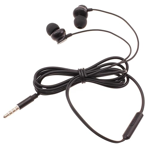 Wired Earphones Hi-Fi Sound Headphones Handsfree Mic Headset Metal Earbuds Compatible with Lively Jitterbug Smart3