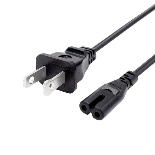 8ft 2 Prong Power Cord Replacement for Sony PlayStation 3 PS3 Slim Power Cord AC Cable