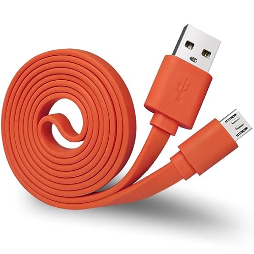 SCOVEE Charger Cord for JBL Speaker,Flat Micro USB Charging Power Supply Cable Cord Line for JBL Speaker Earphone Headphone Charge Replacement 3FT