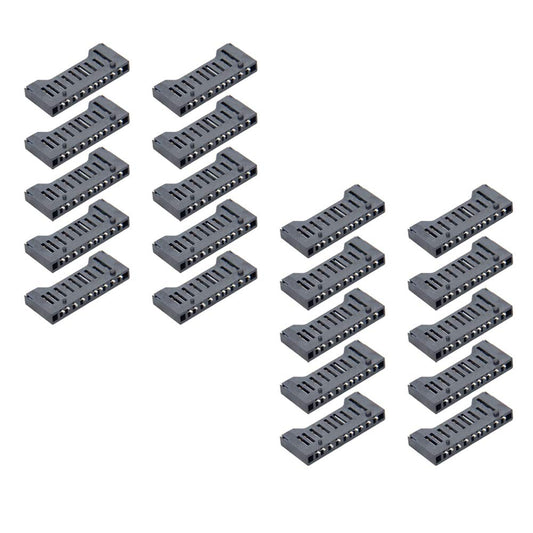 Fielect 20pcs SD Memory Card Socket Holder Spring Loaded Push Type PCB Mount Connector 10 Pin
