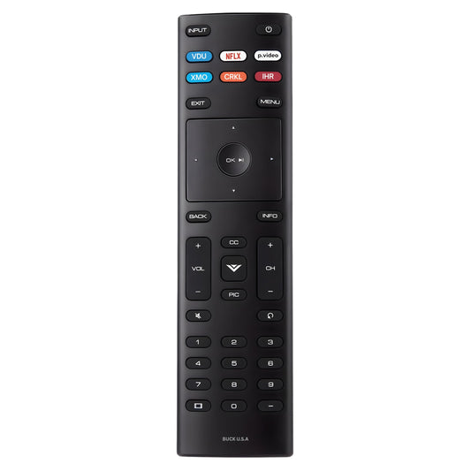 XRT136 Vizio Smart TV Remote Replacement - Easy Setup, Infrared, Shortcut Keys, Universal Remote for SmartCast TVs - Vizio Remote Control Replacement