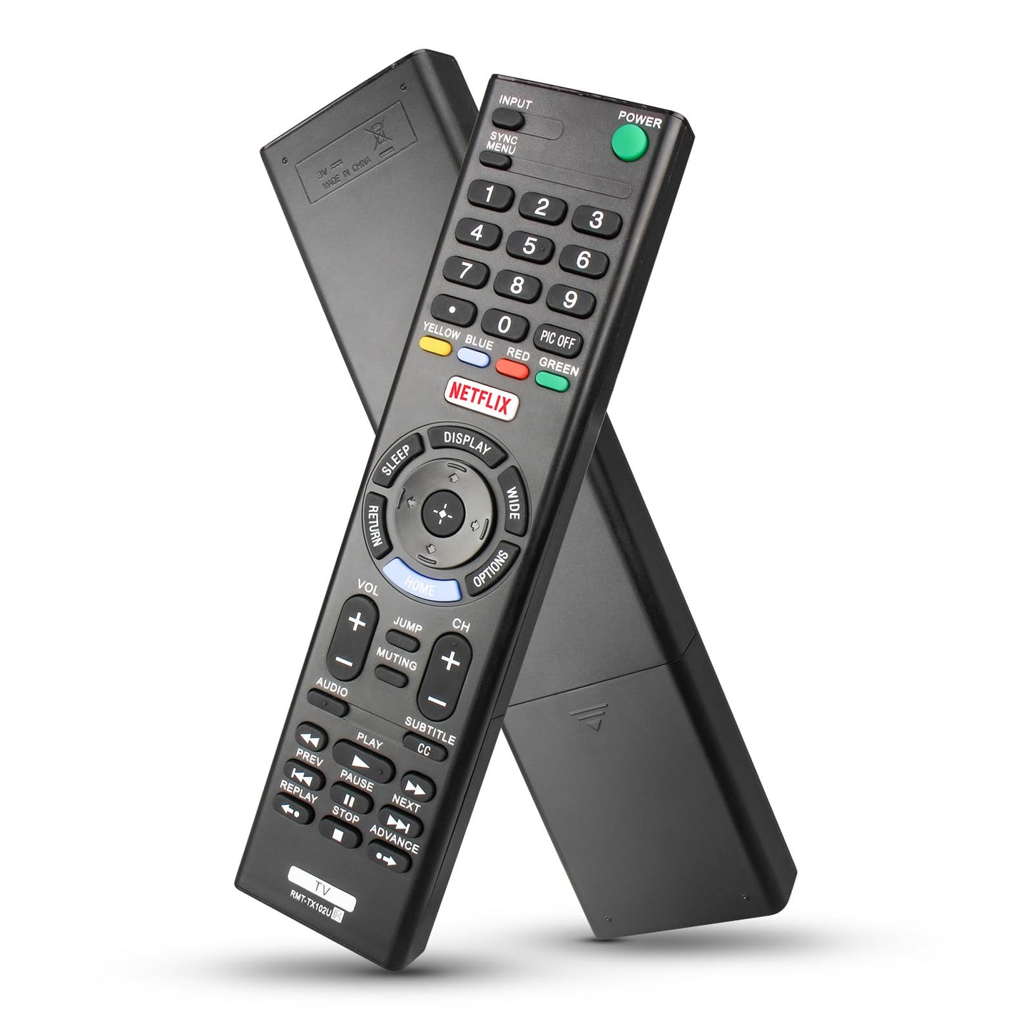 RMT-TX102U for Sony Tv Remote Control Replacement, for Sony Tv Replacement Remote for KDL-32W600D KDL-48W650D KDL-55W650D KDL-40W650D KDL-48R510C