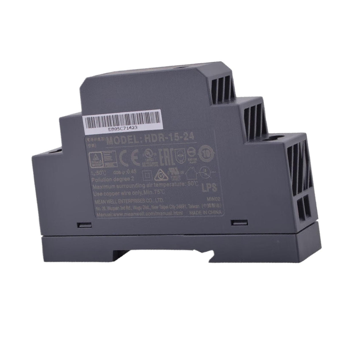 Meanwell HDR-15-24 Power Supply - 15W 24V 0.63A - Ultra Slim