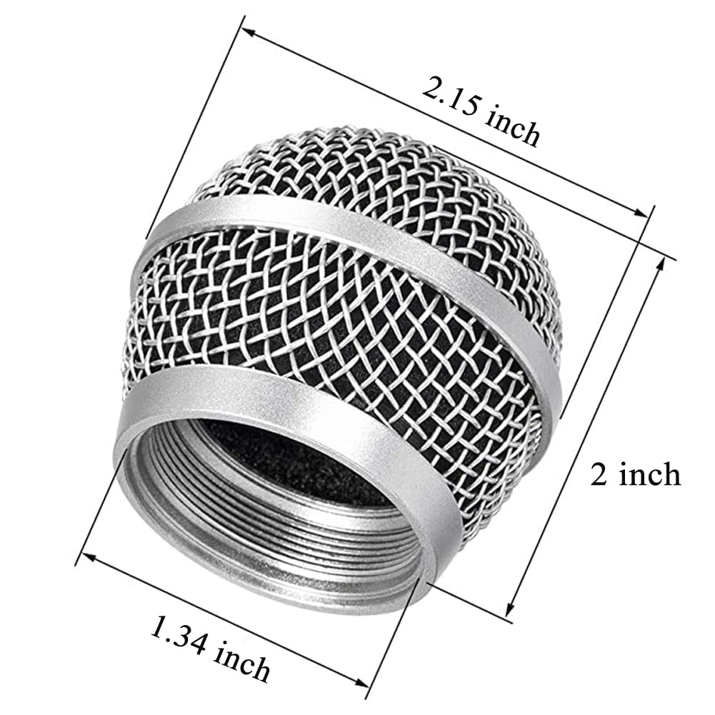 JXRYWF Replacement Ball Head Mesh Microphone Grille for Shure PG48 PG58 PGA48 PGA58 PGX2 BLX288 PG288 PGX24 Microphone