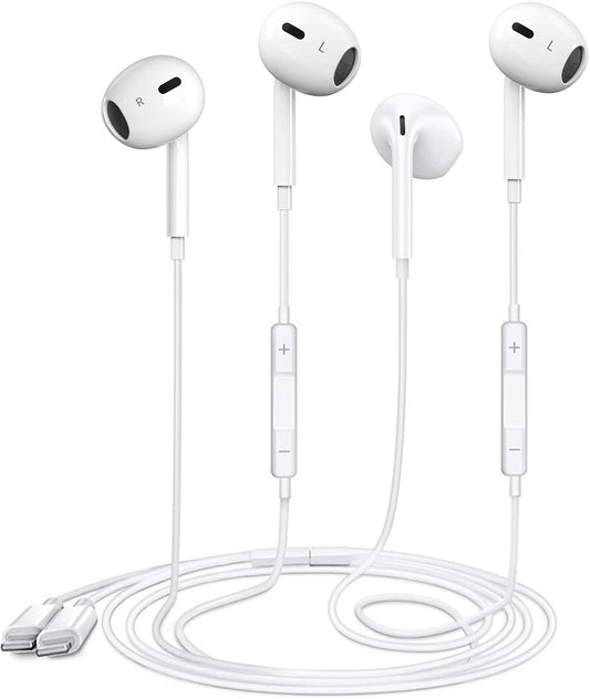 YouthCity 2 Packs for iPhone Headphones Wired Earbuds/Earphones